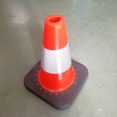 30cm 1 kg PVC 黑色底座 路锥