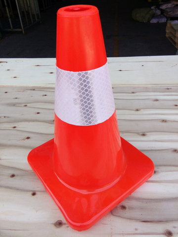 30cm 0.6 kg 全橙色 PVC 路锥